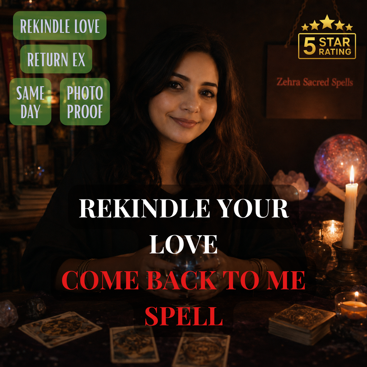 Come back to me spell by Zehra Sacred Spells - personalized ritual to rekindle love and return your ex fast with same day delivery